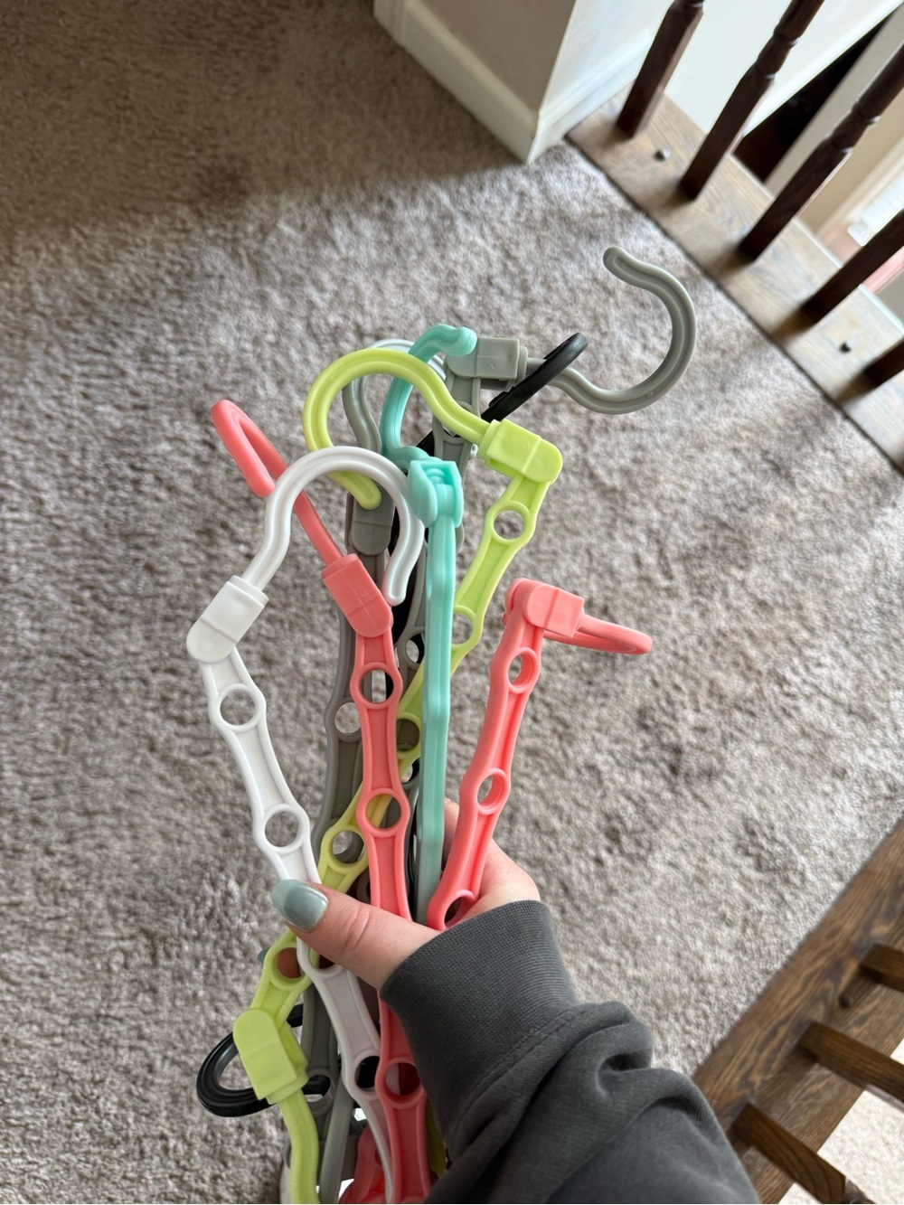Multipurpose Plastic Closet Hanger Set - Pastel Mix
